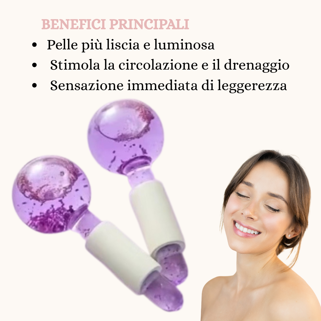 Sfere di Giaccio Viso set 2 pezzi