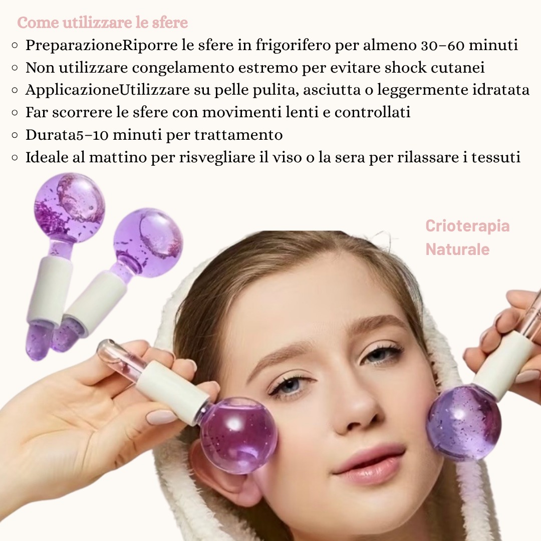 Sfere di Giaccio Viso set 2 pezzi